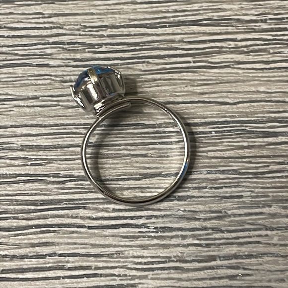 Sterling Silver Swarovski Turquoise Jewelry Set. Anklet, Earrings, Ring - Picture 12 of 14